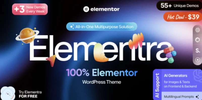 Elementra - 100% Elementor WordPress Theme