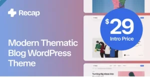Recap - Modern Thematic Blog WordPress Theme