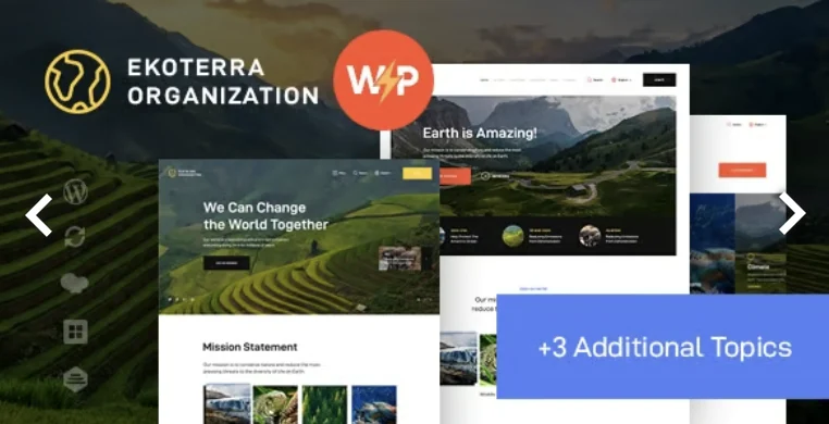 Ekoterra - NonProfit, Green Energy & Ecology Theme