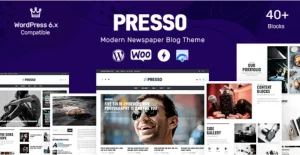PRESSO - Modern Magazine / Newspaper / Viral Theme