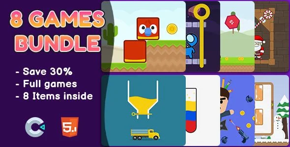 8 Games Bundle #1 - HTML5 Games | Construct 2 & 3