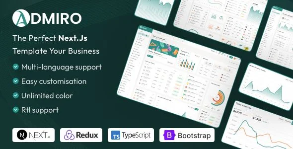 Admiro - React Nextjs Admin Dashboard Template