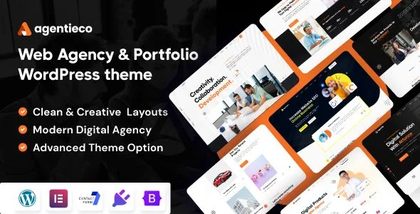 Agentieco - Creative Agency Portfolio WordPress Theme