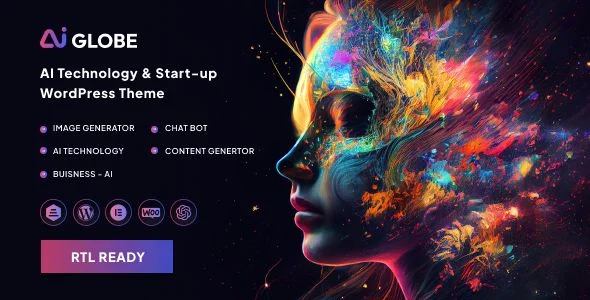 AiGlobe - Artificial Intelligence Startup Technology WordPress Theme