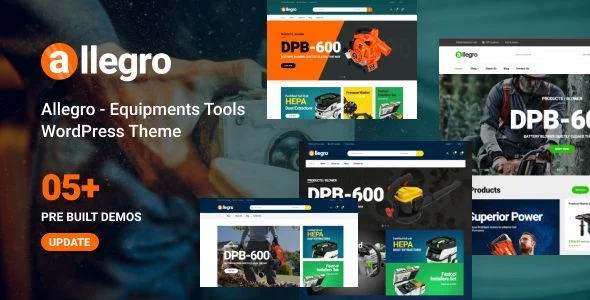 Allegro - Equipment Shop WooCommerce WordPress Theme for Machine Tools