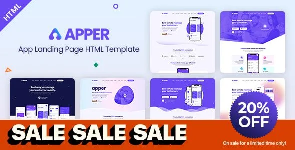 APPER - App Landing Page HTML Template