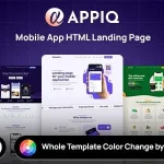 APPIQ - ONE PAGE App Landing Page Responsive HTML Template