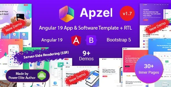 Apzel - Angular App & Software Template
