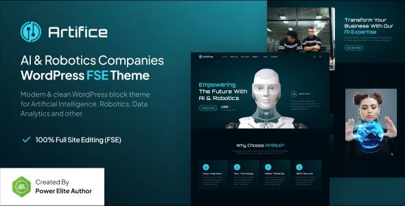 Artifice - AI & Robotics Company Gutenverse FSE WordPress Theme