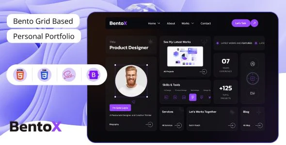 Bentox - Personal Portfolio HTML Templates