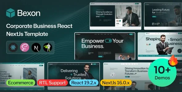 Bexon - Corporate Business React NextJs Template