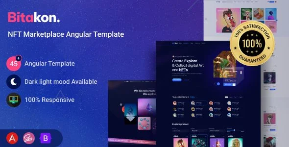 Bitakon - NFT Marketplace Angular Template