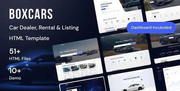 Boxcar- Car Dealer/ Rental Listing HTML Template