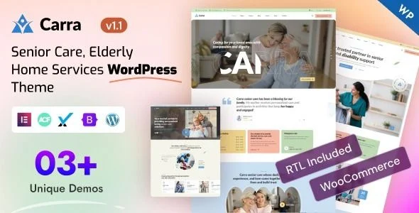 Carra - Senior Care Elderly Home Services WordPress Theme