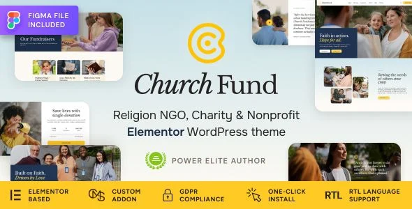 Church Fund - Religion/ NGO Charity WordPress Theme