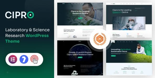 Cipro - Laboratory Science Research WordPress Theme