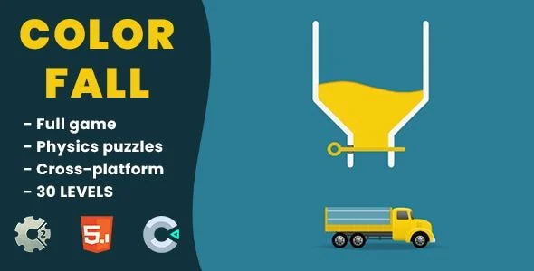 Color Fall - HTML5 Game | Construct 2 & Construct 3