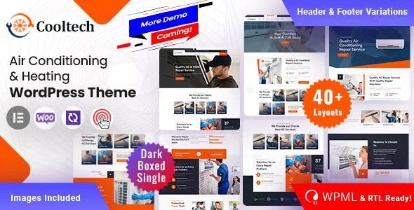Cooltech - Air Conditioning Heating WordPress Theme1.2