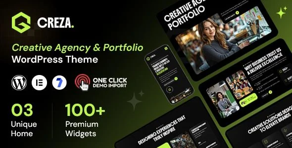 Creza - Creative Agency & Portfolio WordPress Theme