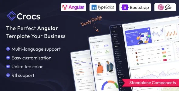 Crocs - Angular 18 Admin Dashboard
