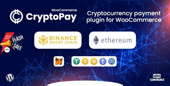 CryptoPay WooCommerce - Cryptocurrency payment gateway plugin