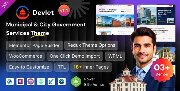 Devlet - Municipal & City Government WordPress Theme