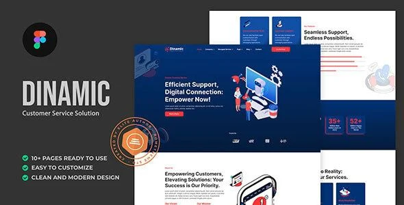 Dinamic - Customer Service Solution Figma Template