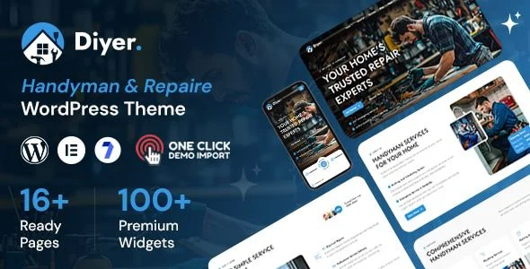 Diyer - Handyman and Repaire Service WordPress Theme
