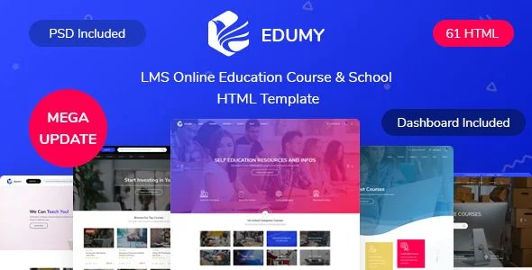Edumy - LMS Online Education Course School HTML Template