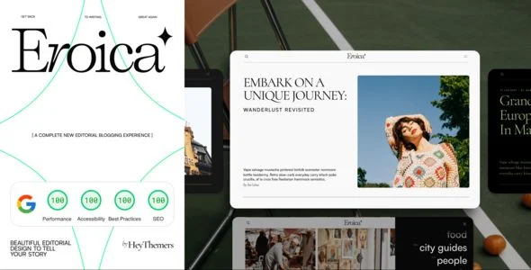Eroica - Bold & Lightweight WordPress Blog Theme