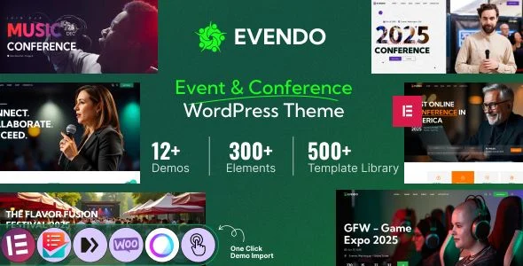 Evendo - Event Conference WordPress Theme