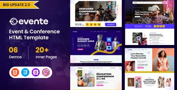 Evente - Event Conference HTML Template