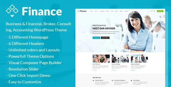 Finance - Business & Financial/ Broker/ Consulting/ Accounting WordPress Theme