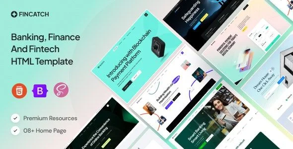 Fincatch - Banking/ Finance And Fintech HTML Template