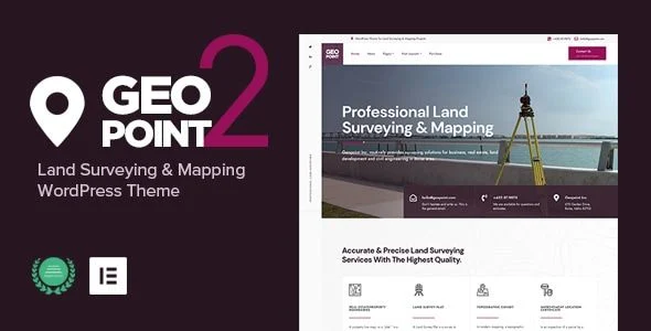 Geopoint - Land Surveying Mapping WP Theme