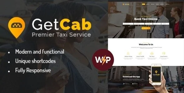 GetCab - Online Taxi Service WordPress Theme