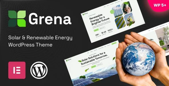 Grena - Solar Renewable Energy WordPress Theme