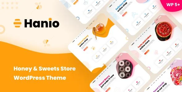Hanio - Honey Sweets Store WordPress Theme
