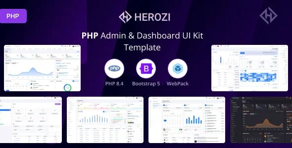 Herozi - PHP Admin Dashboard Ui Kit Template