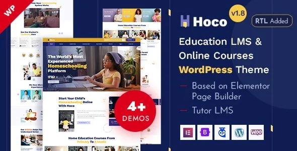 Hoco - Education LMS Virtual Classes WordPress Theme