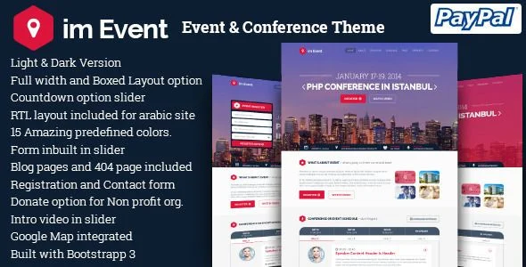 imEvent - Conference Meetup Festival Halloween Event WordPress Theme