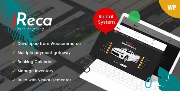 Ireca - Car Rental Boat, Bike, Vehicle, Calendar WordPress Theme 1.6.0