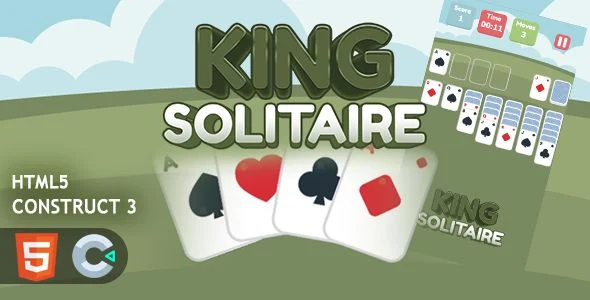 King Solitaire HTML5 Construct 3 Game
