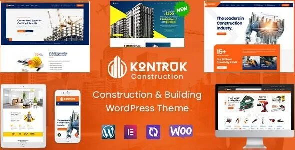 KonTruk - Construction Building Elementor WordPress Theme