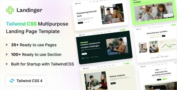Landinger - Tailwind CSS Multipurpose Landing Page Template