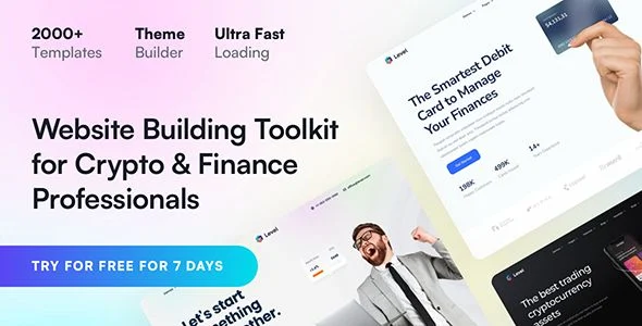 Level - Financial Technology Crypto WordPress Theme