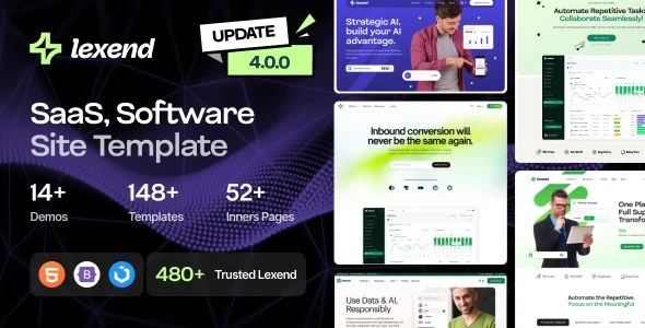 Lexend - Software/ SaaS Startup HTML5 Template