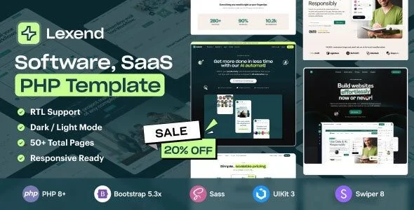 Lexend - Software/ SaaS Startup PHP Template