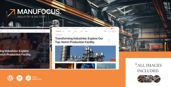 Manufocus - Factory Industry WordPress Theme