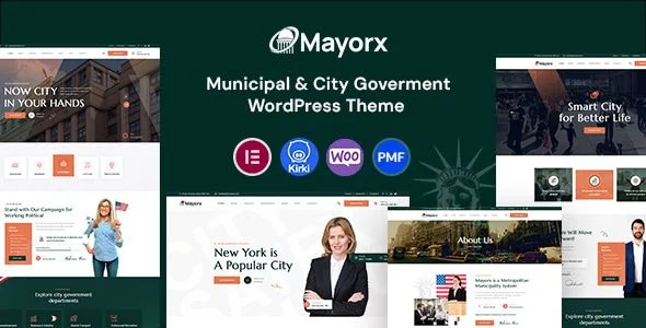 Mayorx - Municipal City Government WordPress Theme